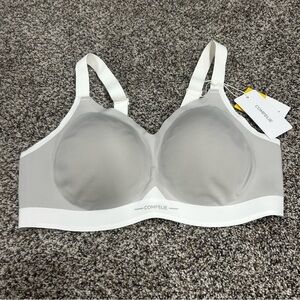 COMFELIE Wireless Seamless Support Bralette Ultra-Comfort Sleep T-Shirt Bra 2XL